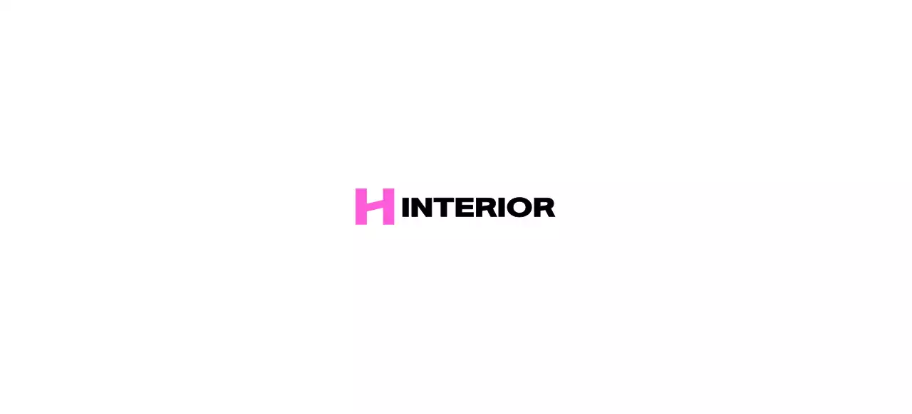 현대적인 알파벳 H 심볼이 쓰인 인테리어 샵 로고