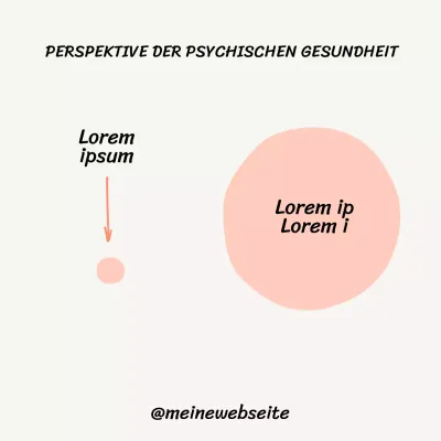 Beige Basic Bei der psychischen Gesundheit geht es darum, Probleme als kleiner zu sehen, als sie erscheinen