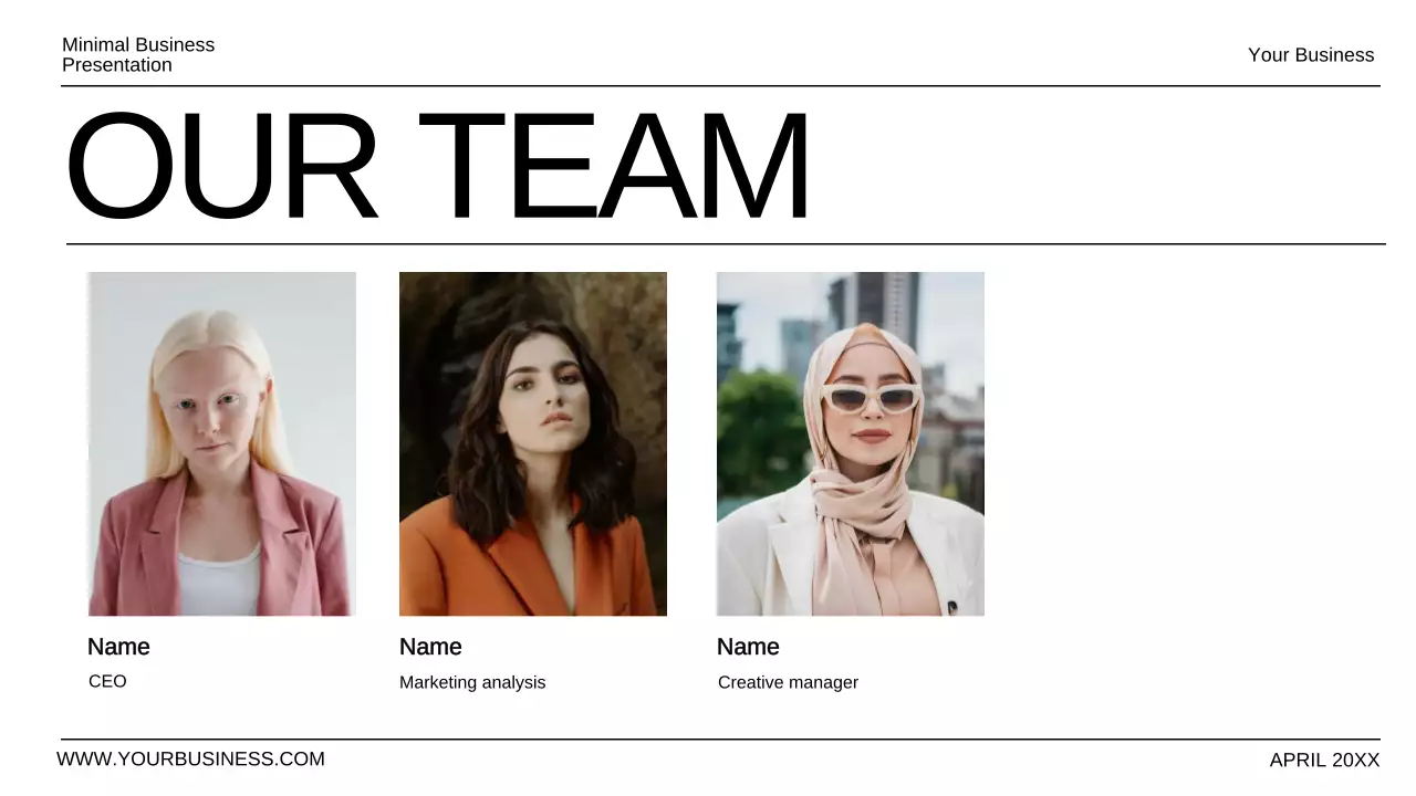 Black Minimal Business Presentation