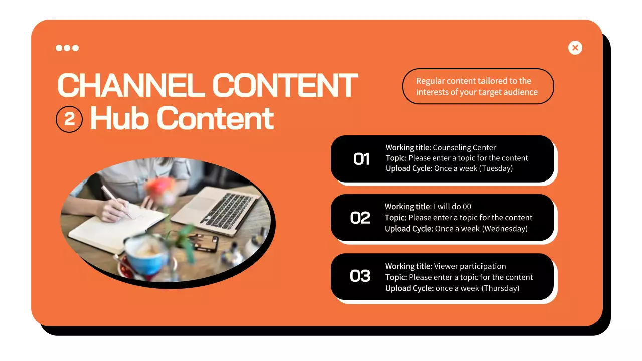 오렌지 모던 비디오 플랜 가이드 프레젠테이션