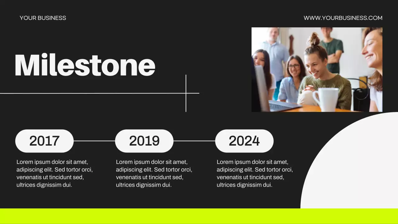 Yellow Bold Business Advertisement Presentation