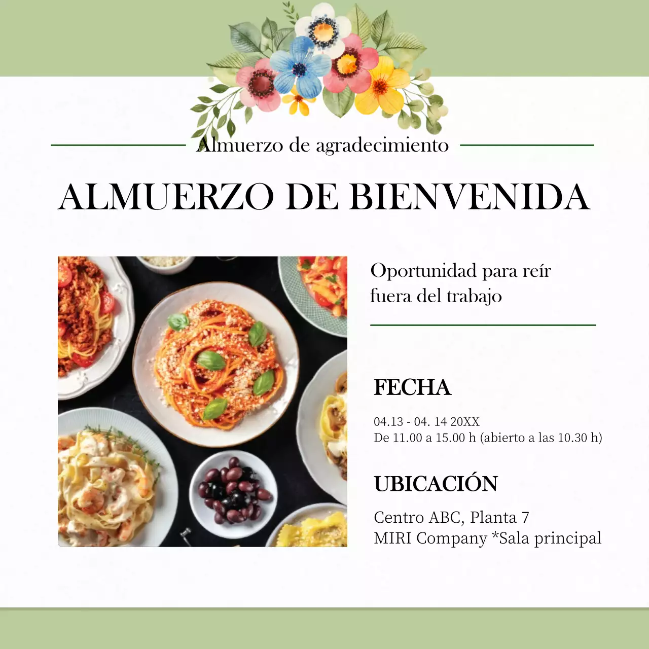 Anuncio del Día de los Profesionales Administrativos de Recursos Naturales en Verde y Blanco