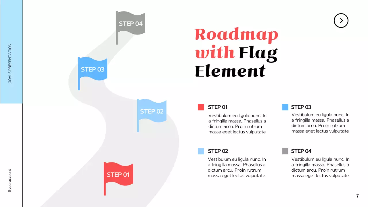 Blue Minimal Goals Presentation