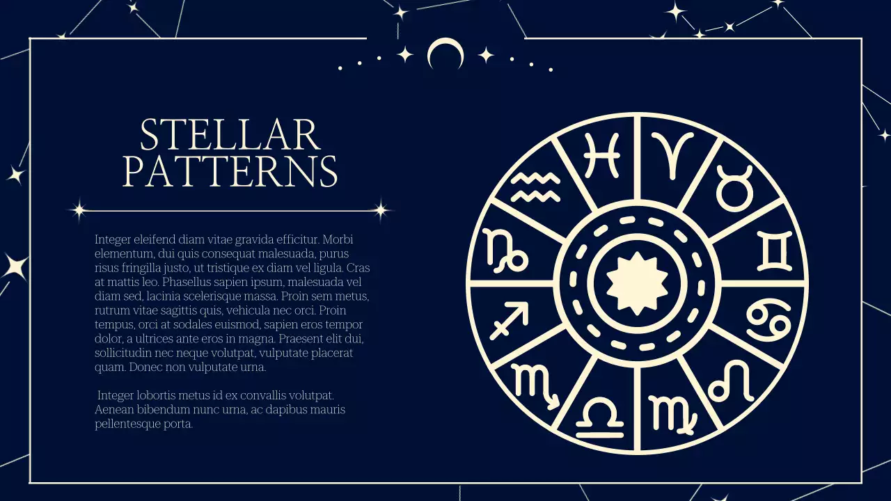 Navy Vintage Astrology Presentation