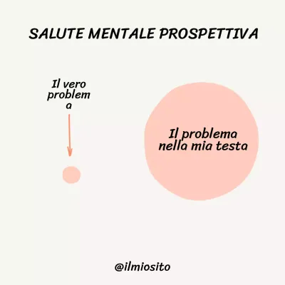 Beige Basic La salute mentale consiste nel vedere i problemi più piccoli di quanto sembrino