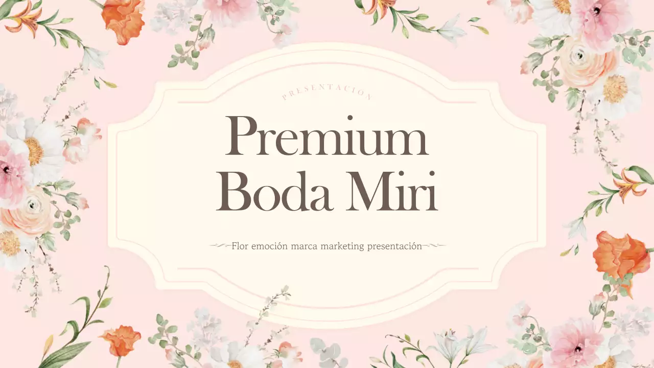 Un informe de marketing floral, rosa y lujoso