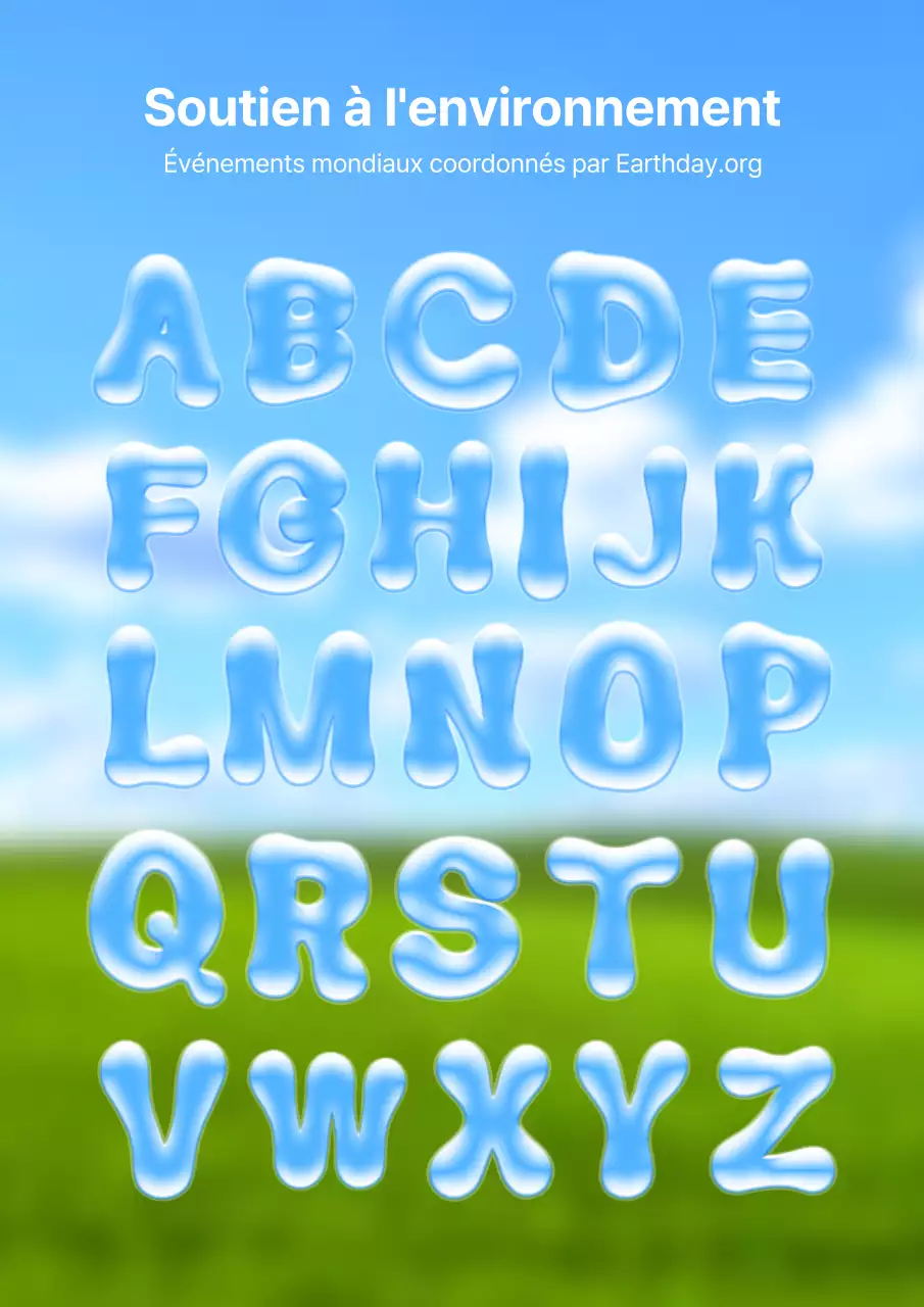 Promouvoir la Journée de la Terre avec le bleu et l'orange en vogue