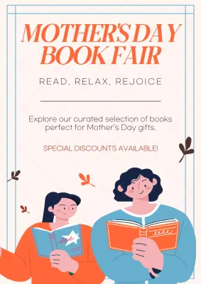 Orange Modern Book Promotion Poster