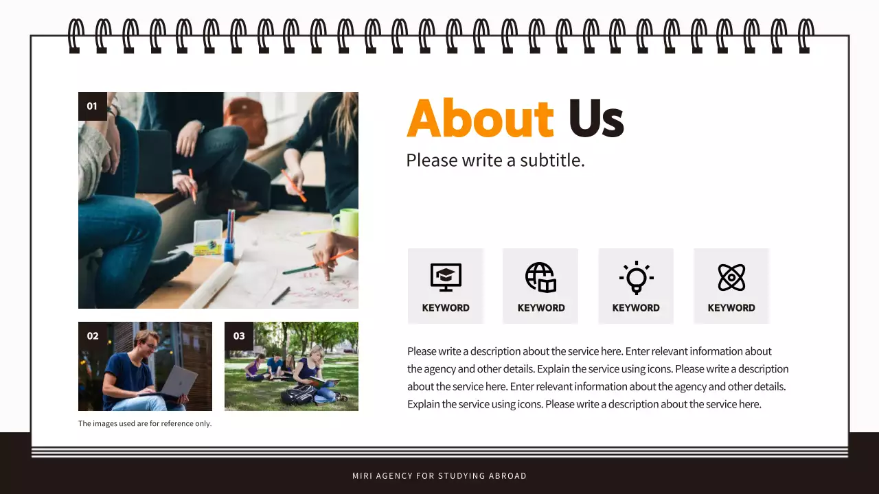 오렌지 심플 스터디 프로모션 프리젠테이션