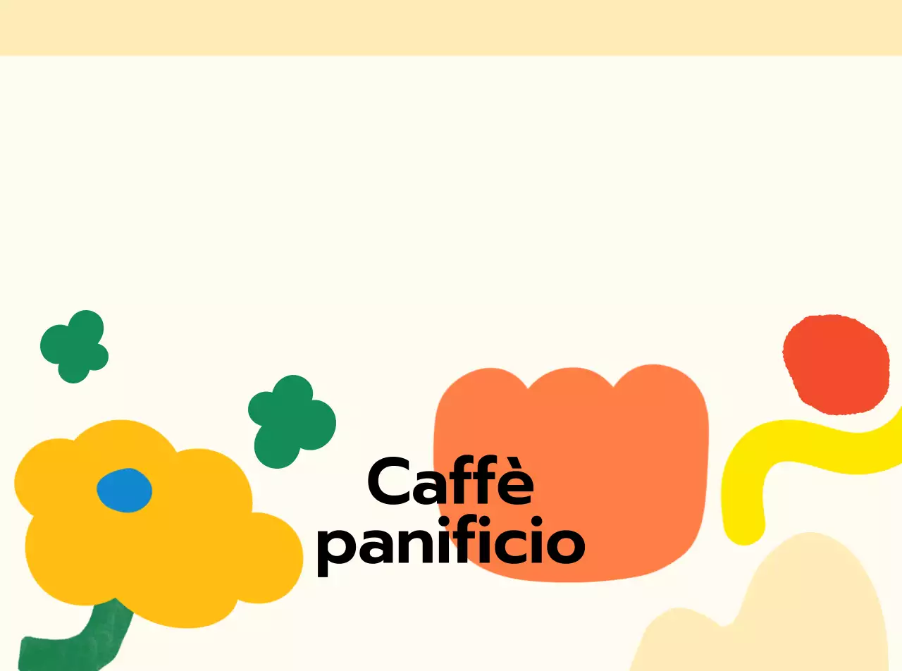 Caffè pieni di fiori e pane delizioso