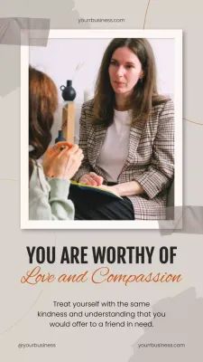 Beige Professional Therapy Guideline Instagram Post