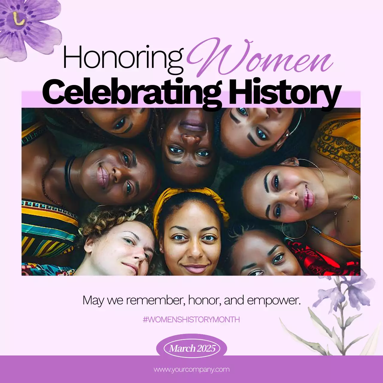 Purple Elegant History Announcement Social Media Post