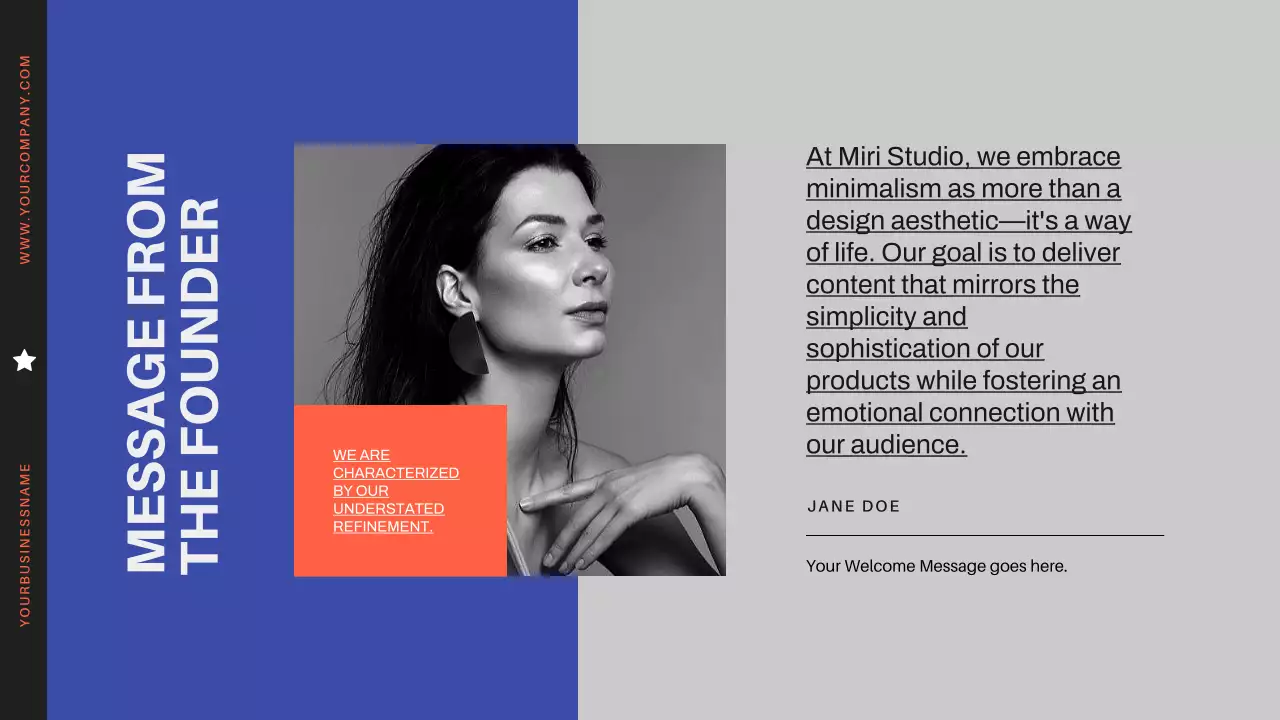 Orange Modern Business Profile Presentation