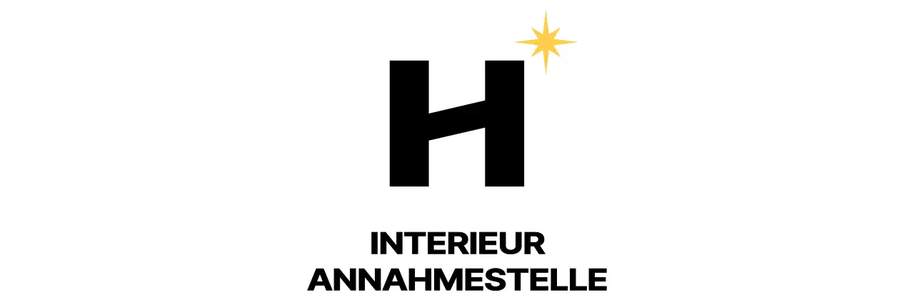 Logo des Innenausstattungsgeschäfts mit einem modernen H-Symbol