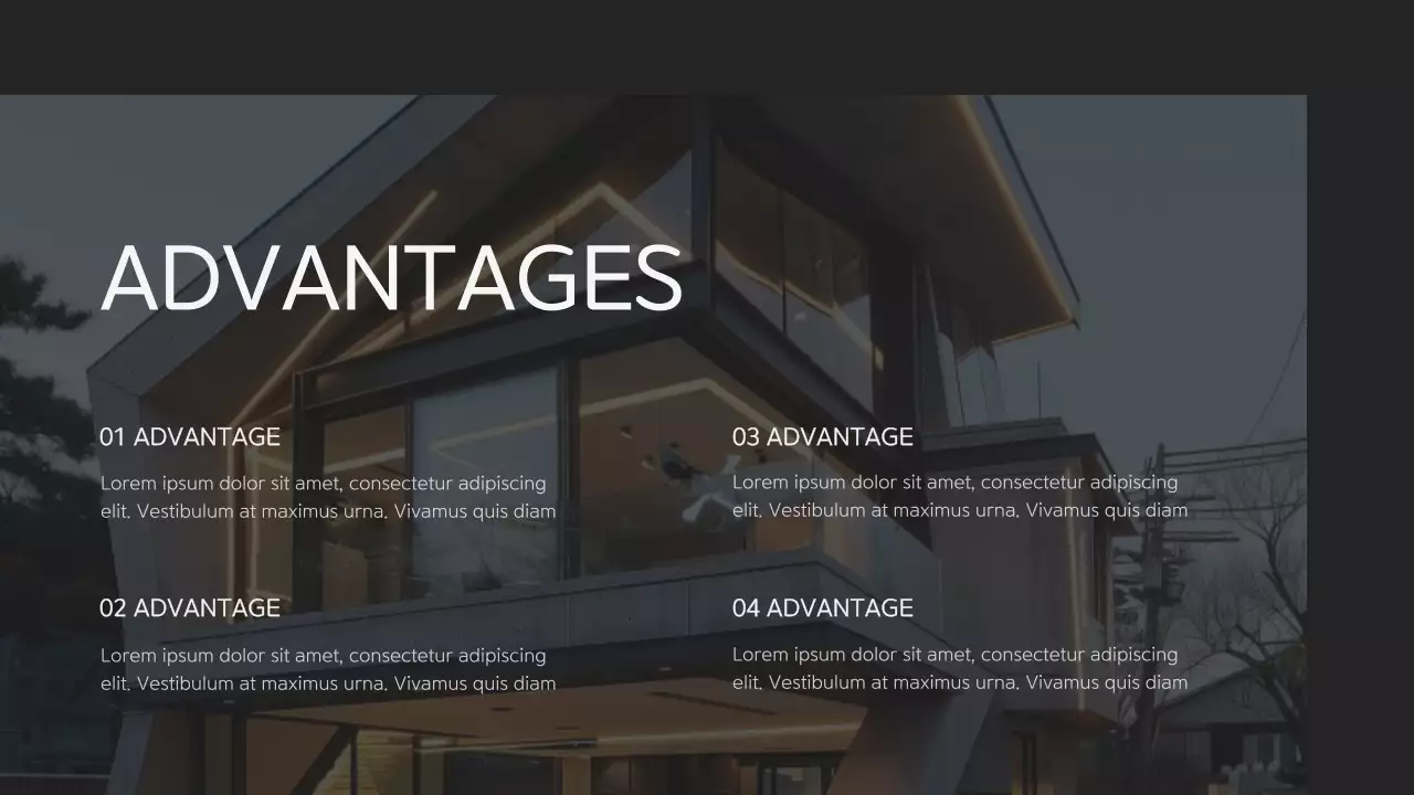 Black Modern Architecture Advertisement Presentation