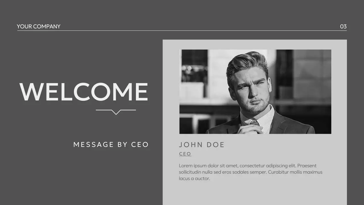 Grey Minimal Business Presentation