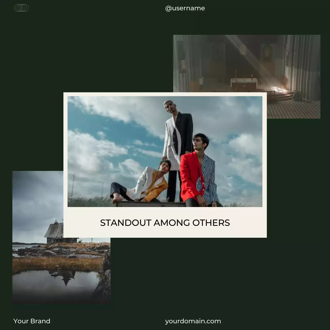 Beige Modern Magazine Layout Social Media Post