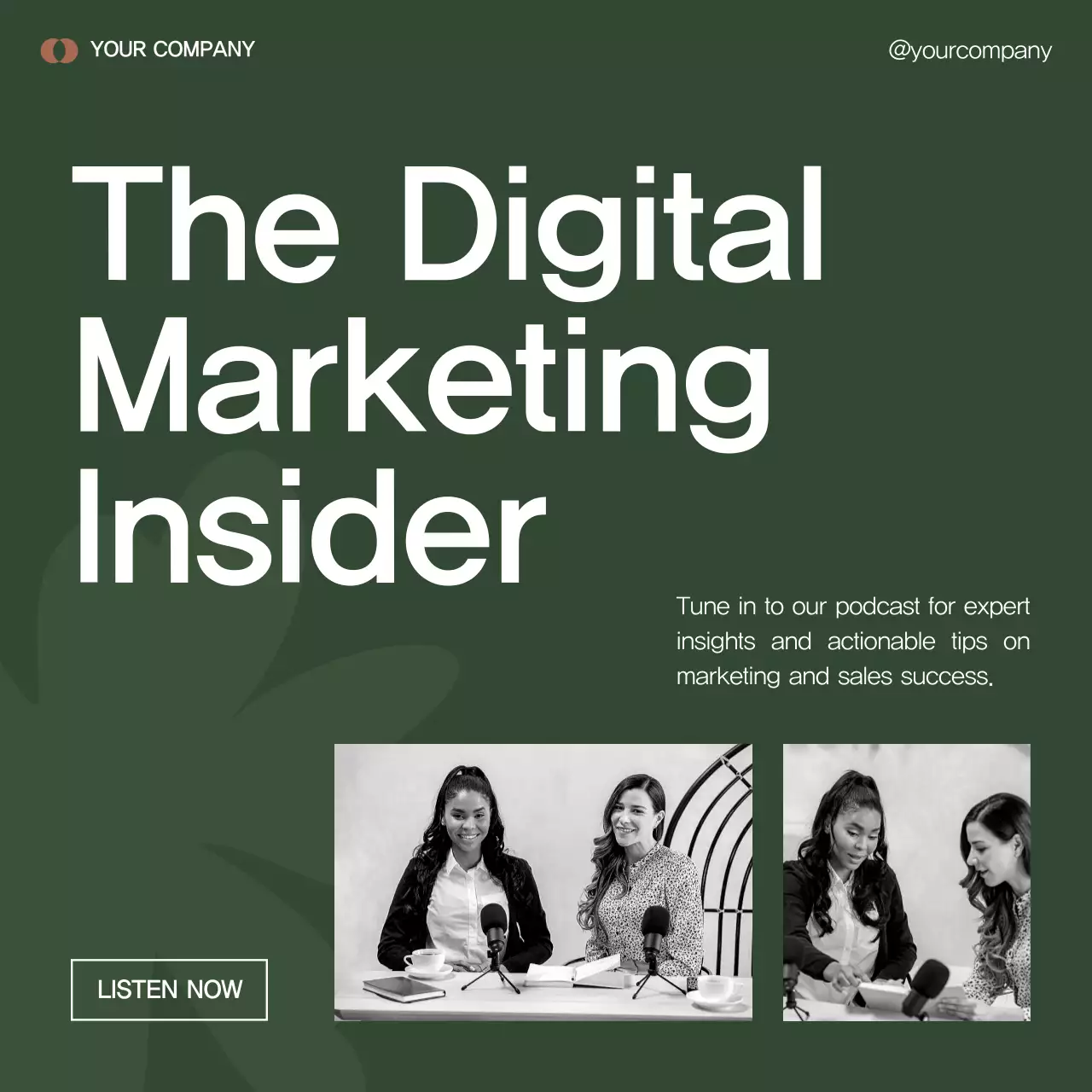 Green Modern Marketing Guide Social Media Post