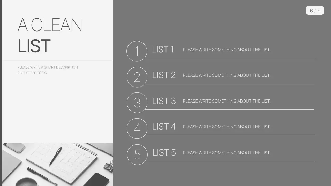 회색 미니멀 비즈니스 프레젠테이션