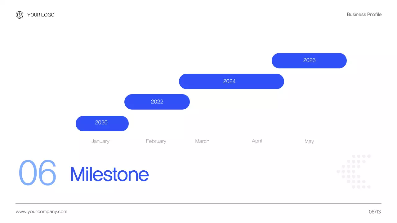 Blue Modern Business Profile Document Presentation