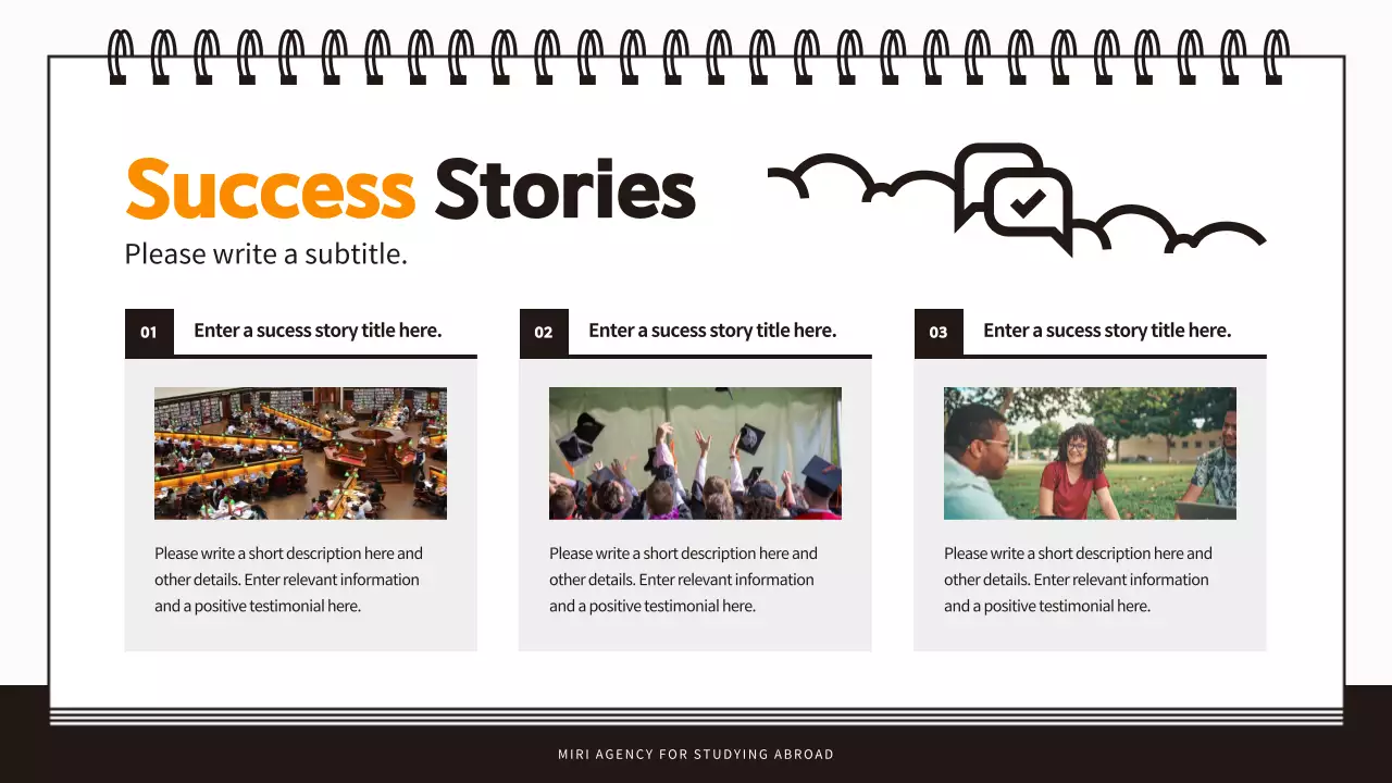 오렌지 심플 스터디 프로모션 프리젠테이션