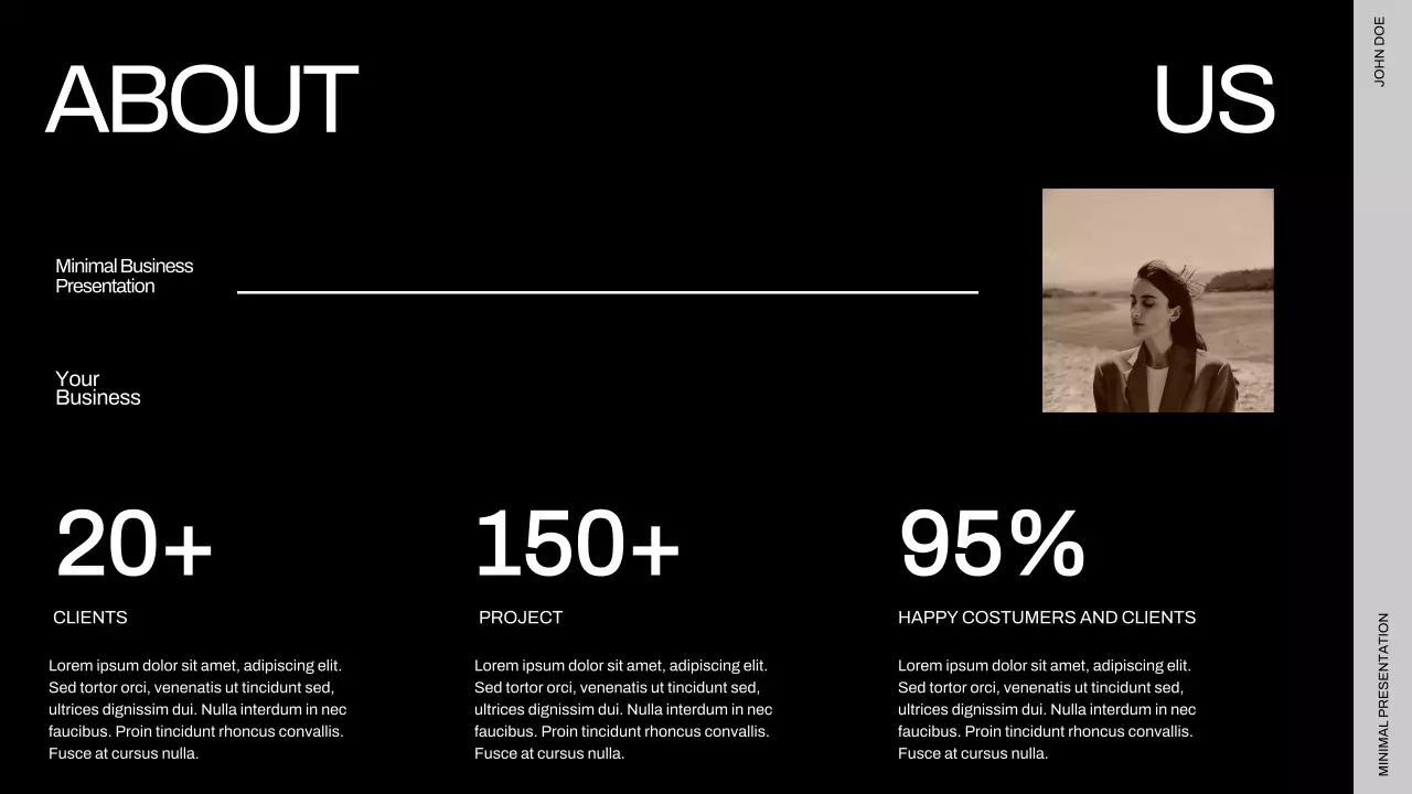 Black Minimal Business Presentation