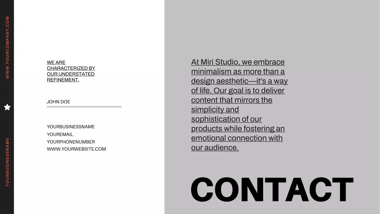 Orange Modern Business Profile Presentation