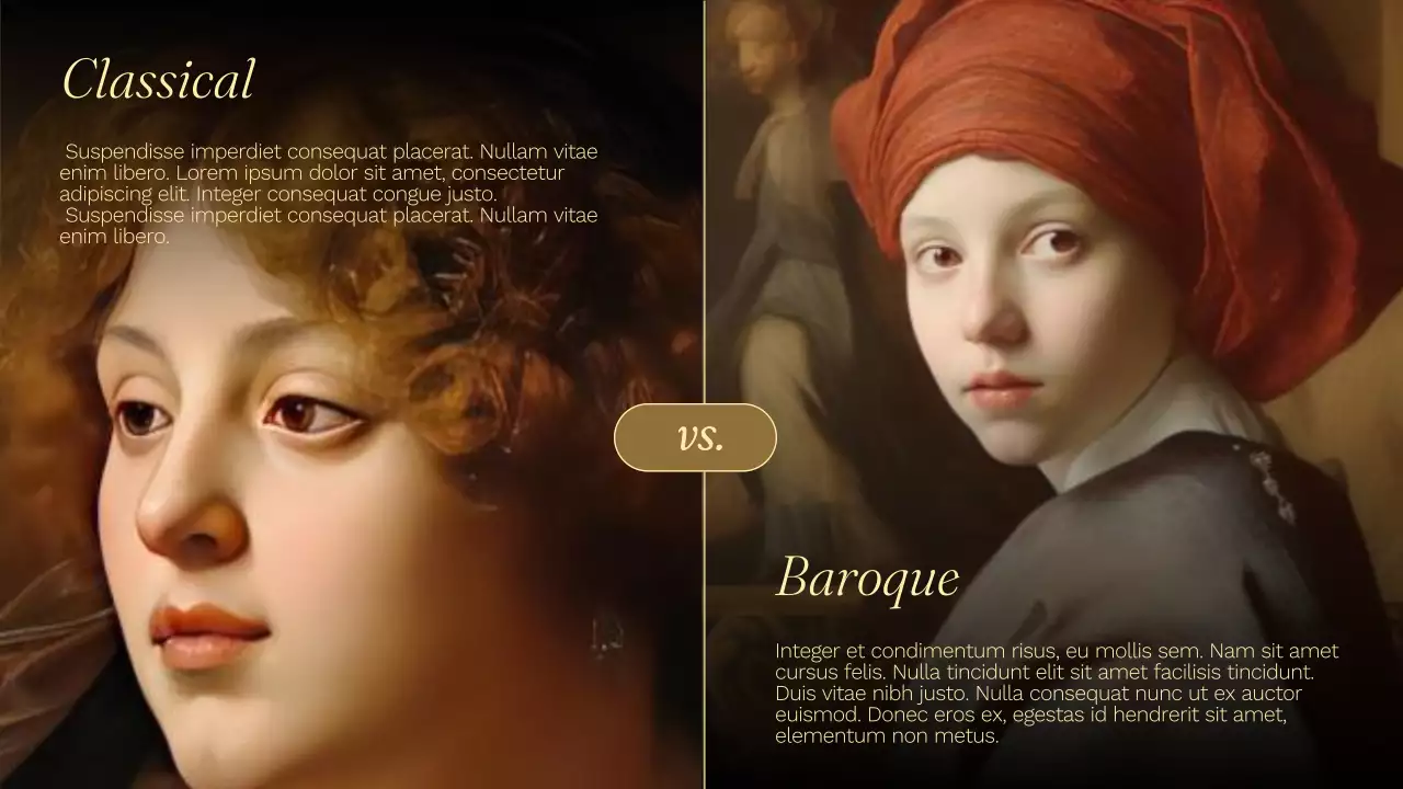 Beige Classical Art Presentation