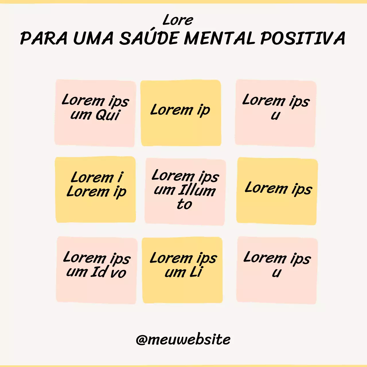Bege simples 9 Passos para uma saúde mental positiva Material de aula