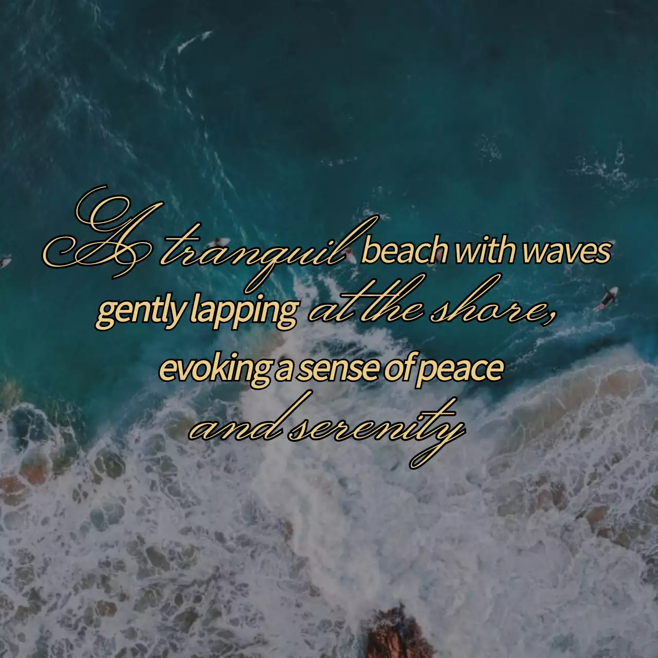 Blue Aesthetic Beach Invitation Social Media Post