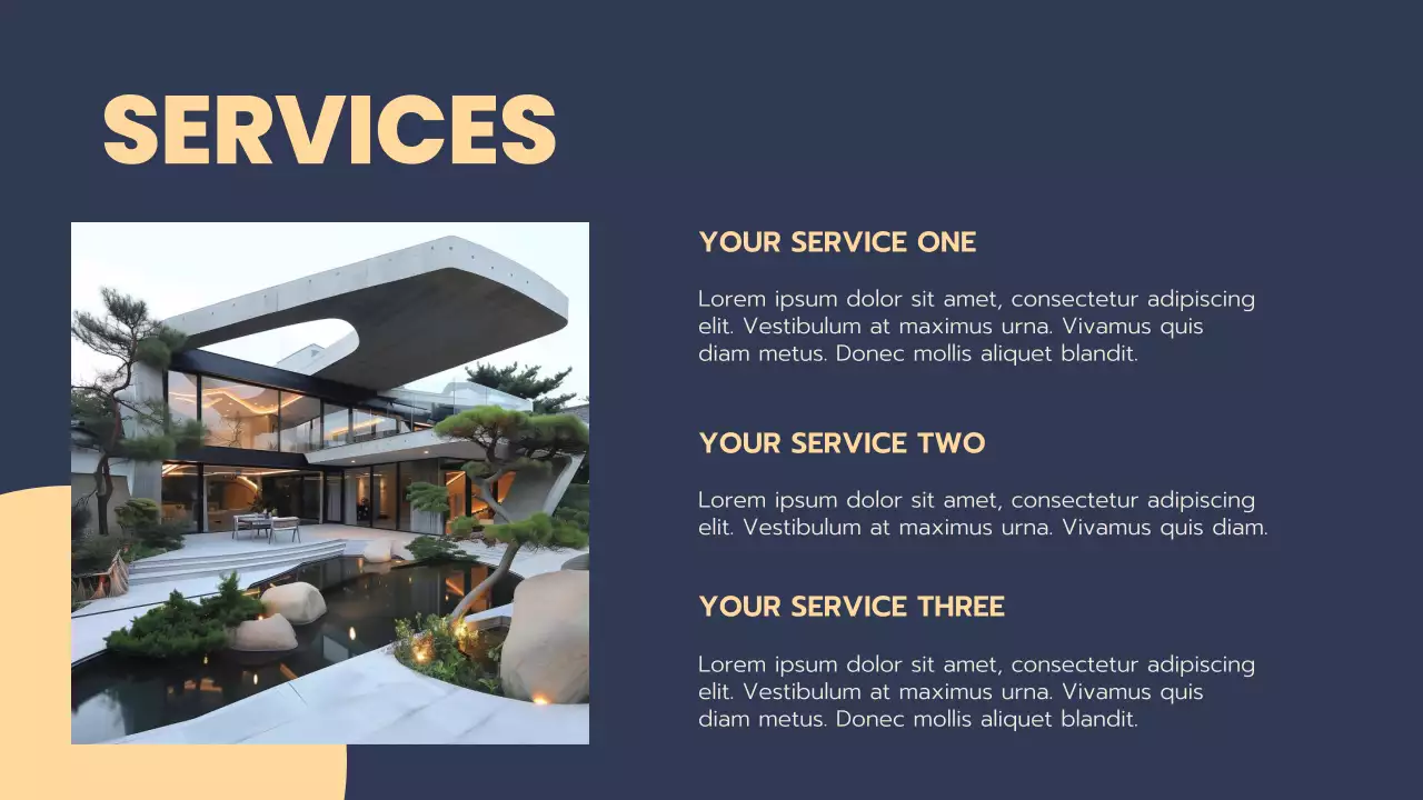 Navy Modern Real Estate Promotion Presentation