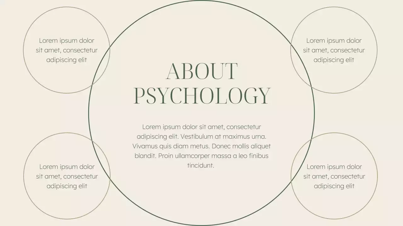 Presentasi Kuliah Psikologi Minimalis Hijau