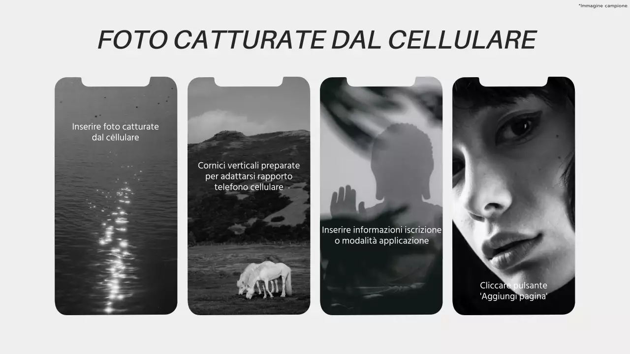 Collage fotografico estetico moderno beige e grigio Promozione