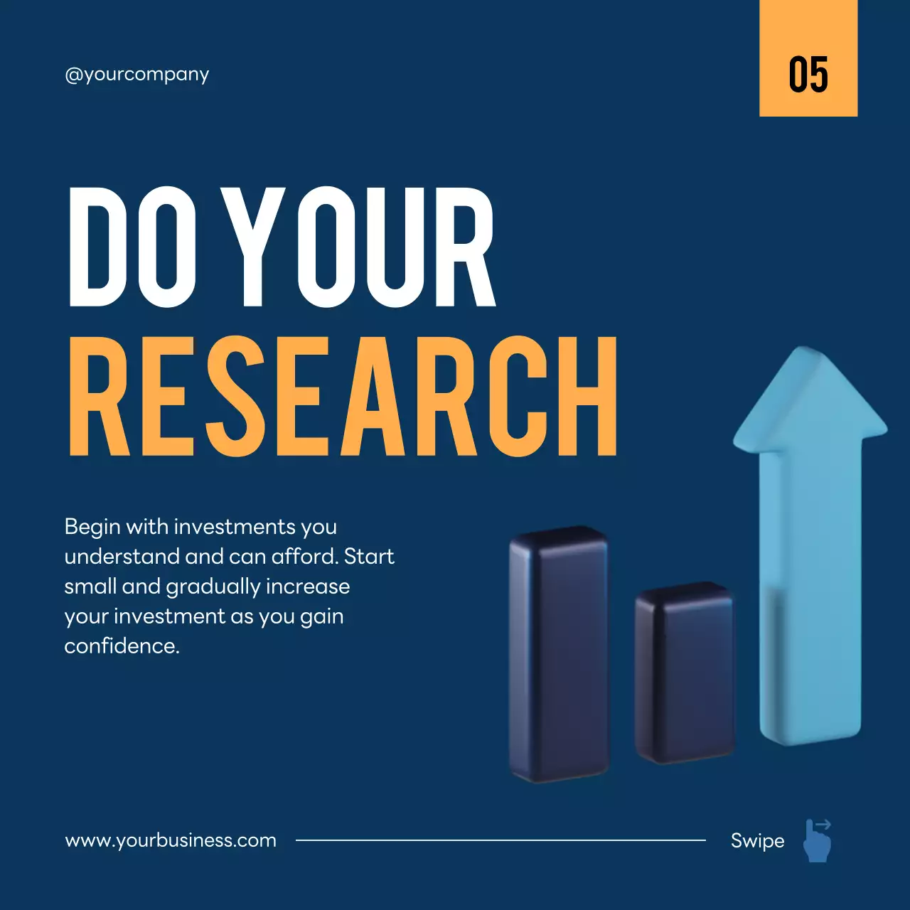 Blue Modern Investment Guide Social Media Post