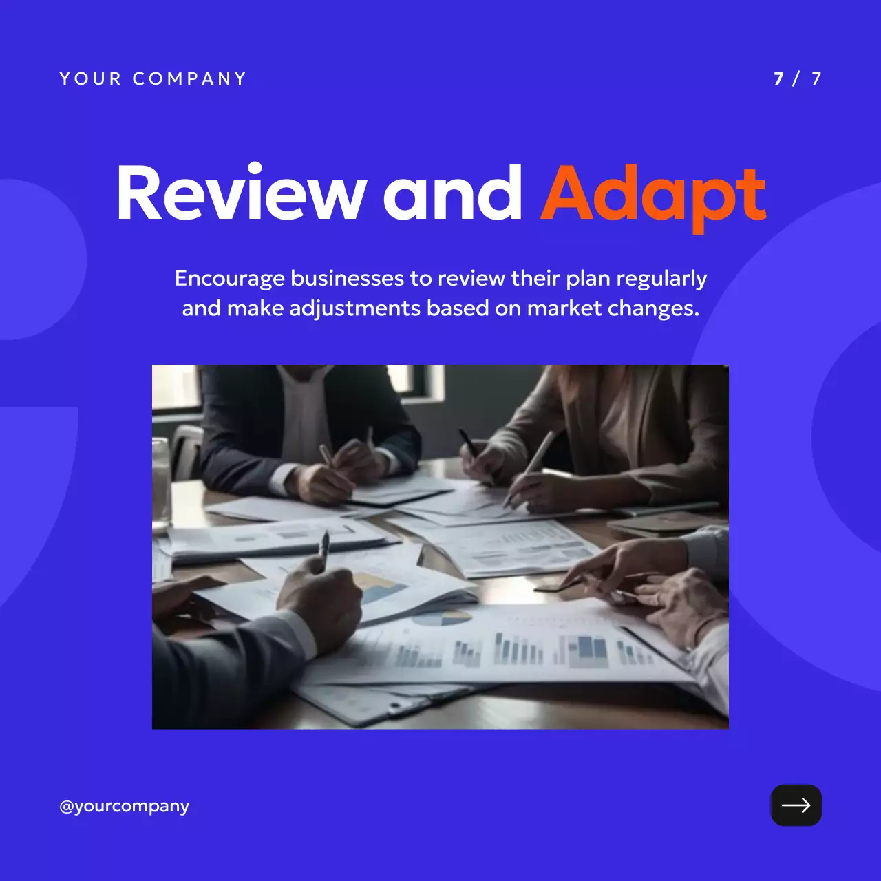 Black Modern Business Plan Guide Social Media Post