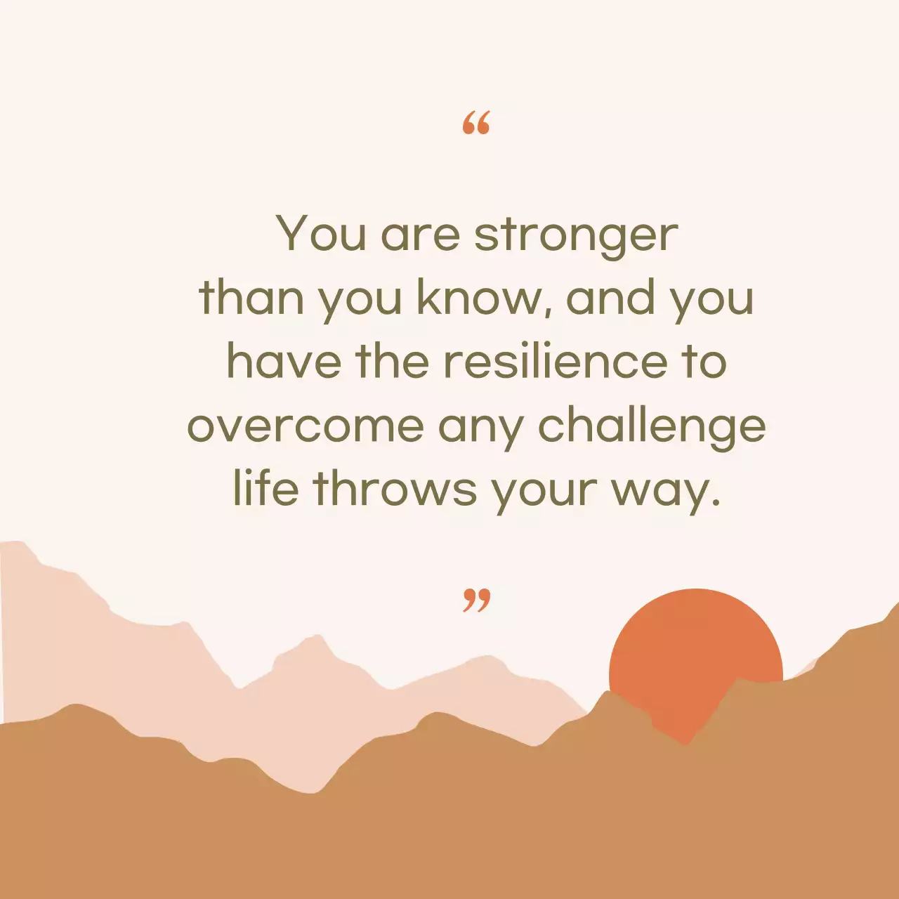 Beige Minimalist Motivation Poster Social Media Post