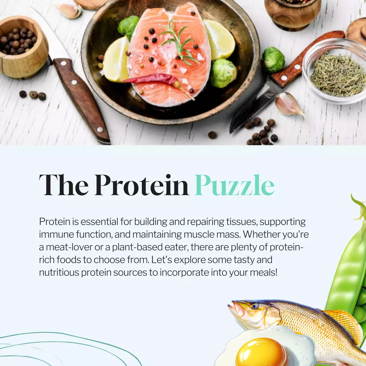 Green Minimal Food Promotion Social Media Post