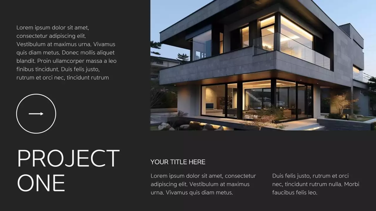 Black Modern Architecture Advertisement Presentation