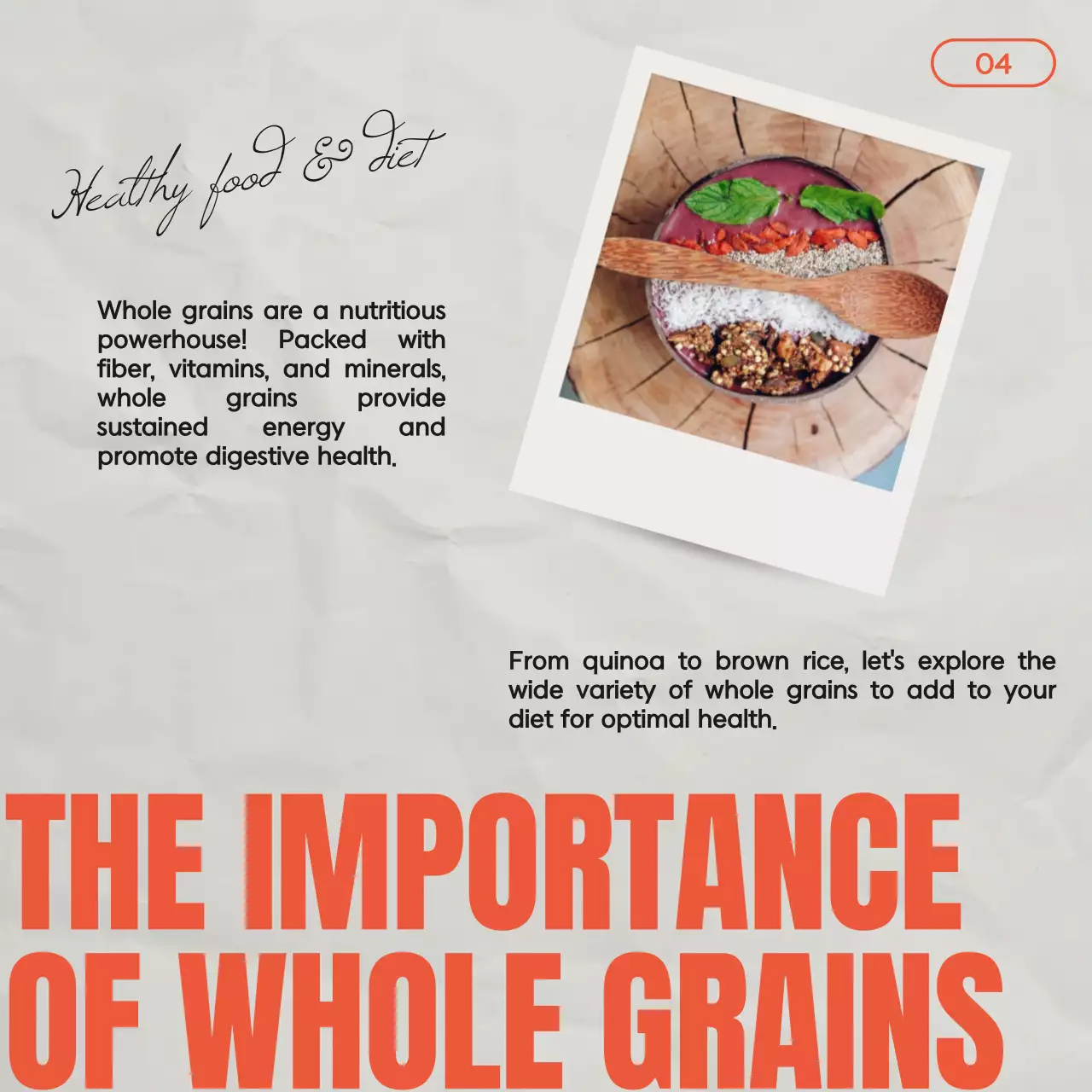 Orange Modern Health Guide Social Media Post