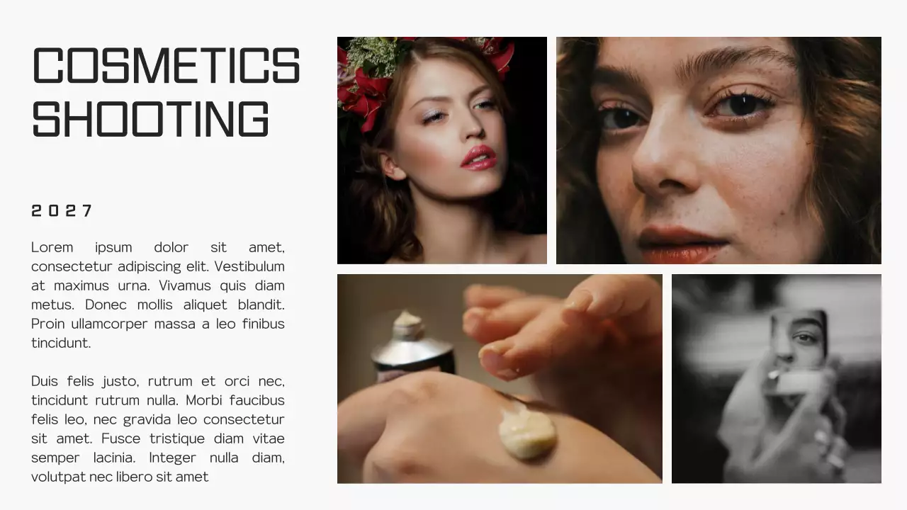 Black Modern Photography Portfolio Presentation