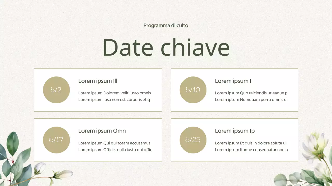 Guida al servizio della Chiesa Botanica Verde Semplice