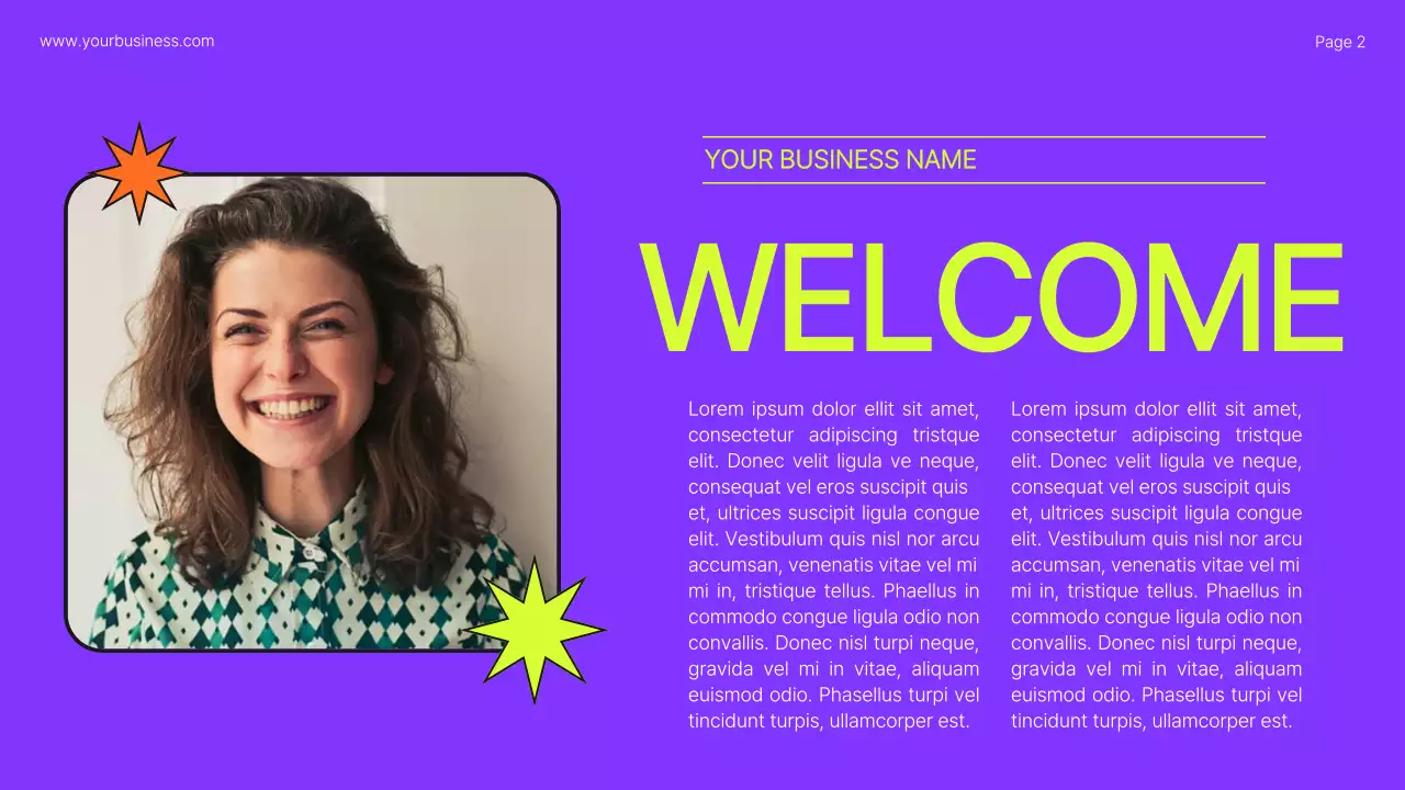 Neon Modern Business Profile Document Presentation