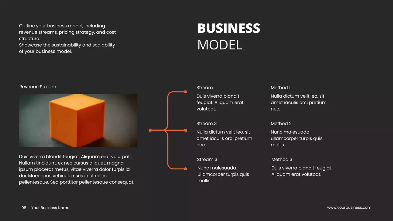 Orange Modern Startup Pitch Presentation
