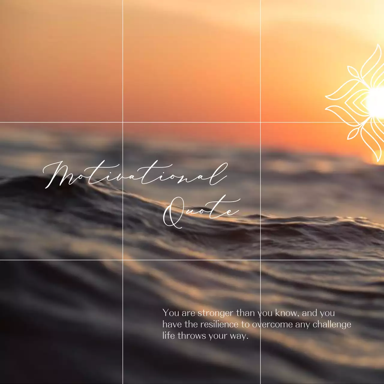 Orange Aesthetic Motivation Announcement Social Media Post