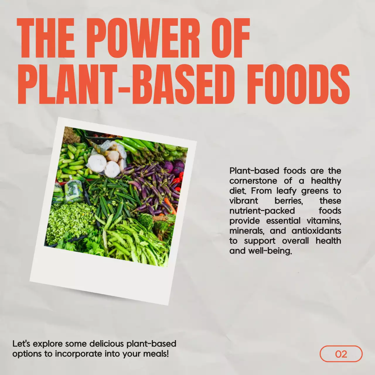 Orange Modern Health Guide Social Media Post