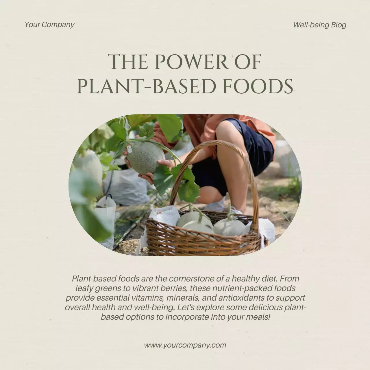 Beige Minimal Health Guide Social Media Post