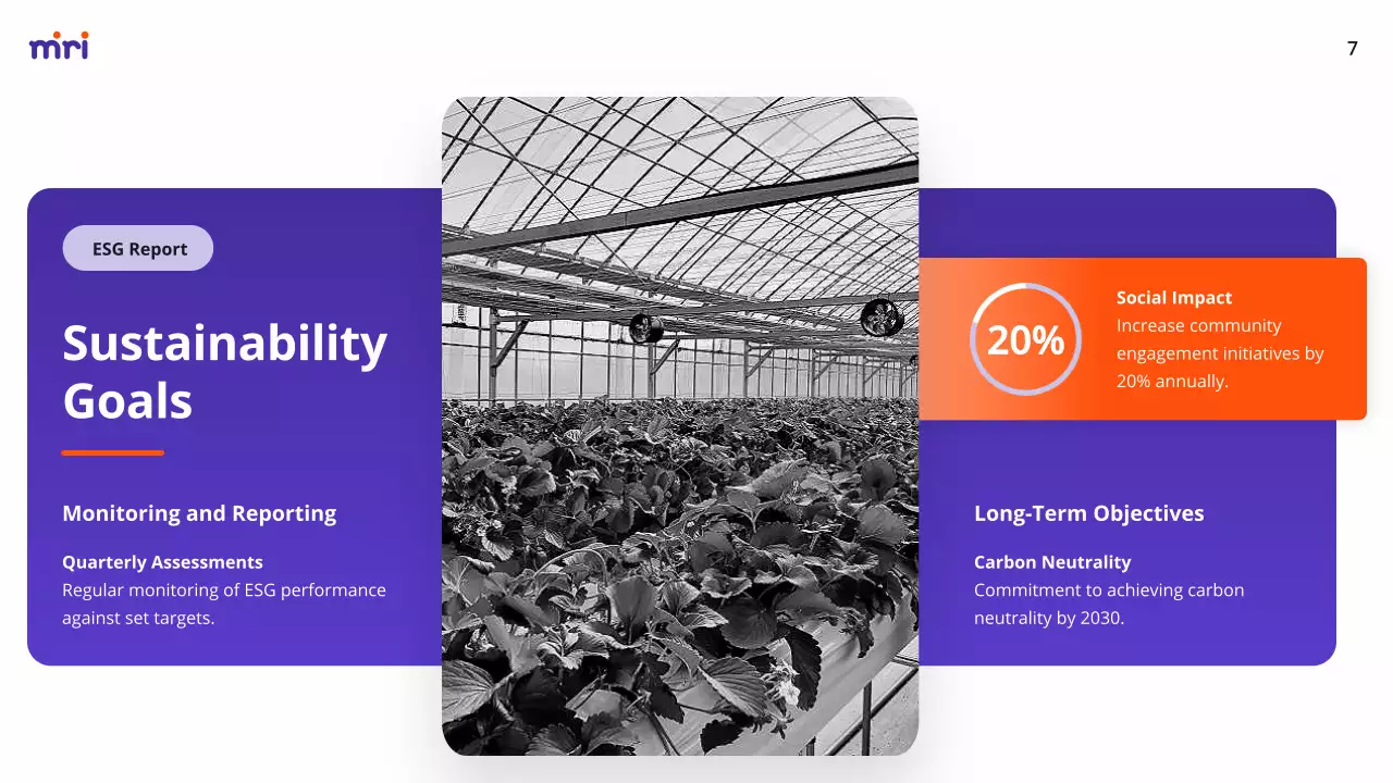 Purple Modern Esg Report Document Presentation