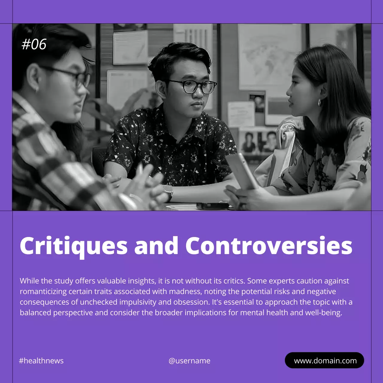 Orange Modern Neuroscience Newsletter Social Media Post