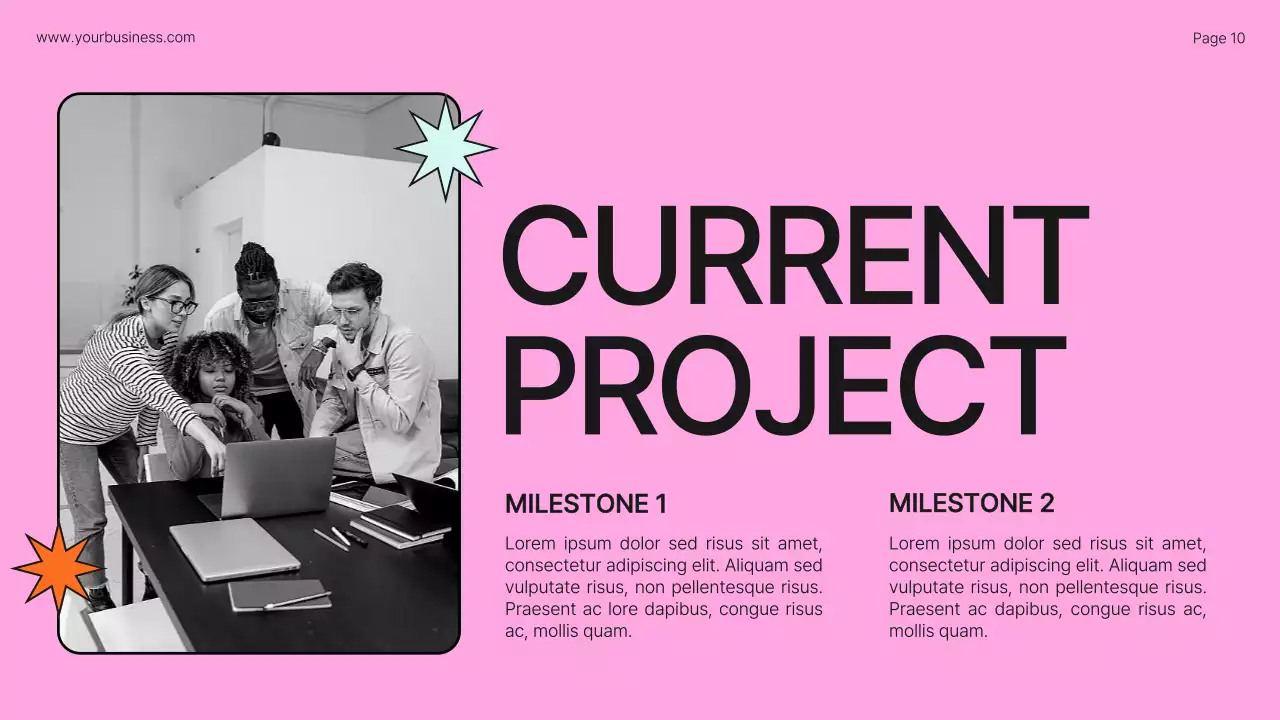 Neon Modern Business Profile Document Presentation