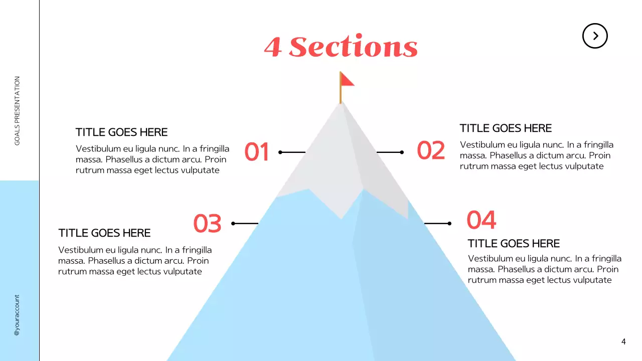 Blue Minimal Goals Presentation